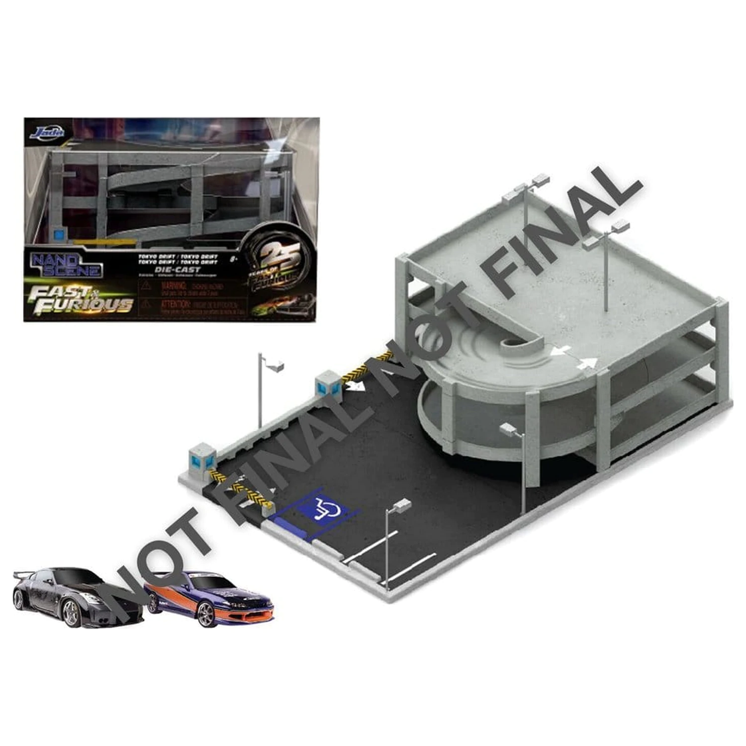Fast & Furious Nano Scena Diorama Tokyo Drift Garage zdjęcie produktu