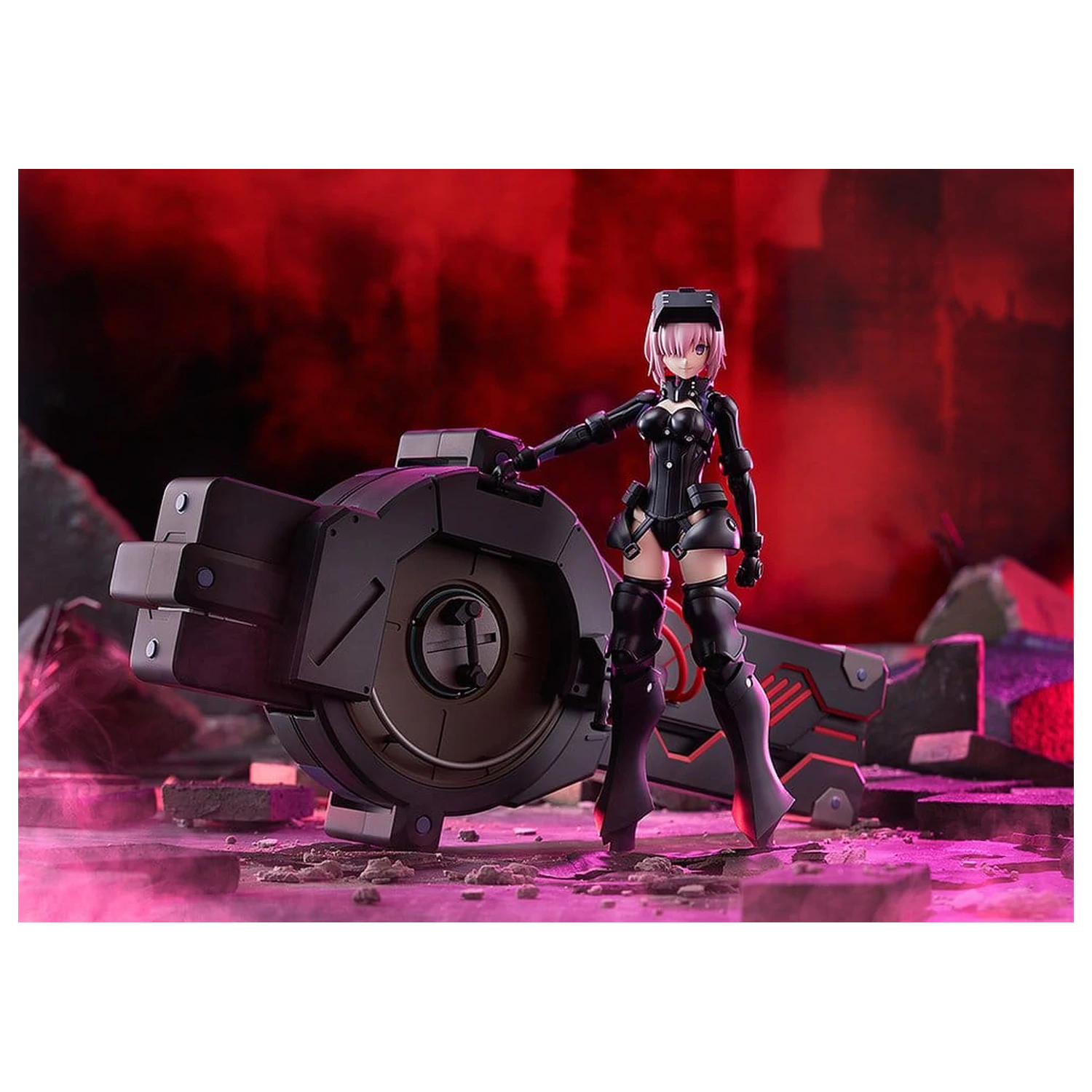 Fate/Grand Order Plamatea Plastic Model Kit Shielder/Mash Kyrielight (Ortinax) Black Barrel Edition 17 cm zdjęcie produktu