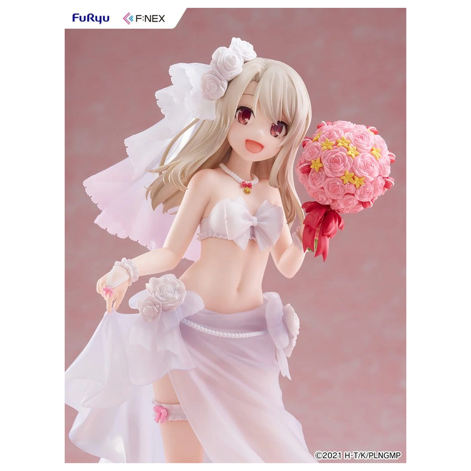 Fate/kaleid liner Prisma Illya: Licht - The Nameless Girl F:NEX Figurka PVC 1/7 Illyasviel von Einzbern Wedding Swimsuit Ver. 21 cm zdjęcie produktu