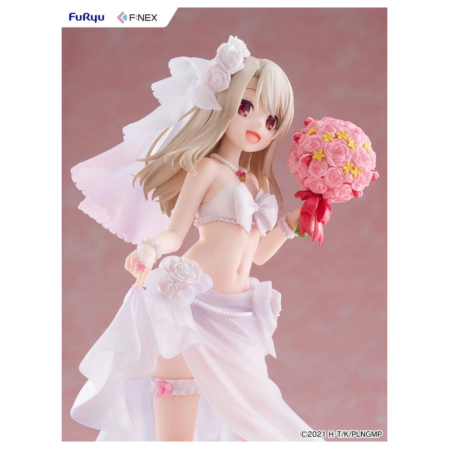 Fate/kaleid liner Prisma Illya: Licht - The Nameless Girl F:NEX Figurka PVC 1/7 Illyasviel von Einzbern Wedding Swimsuit Ver. 21 cm zdjęcie produktu