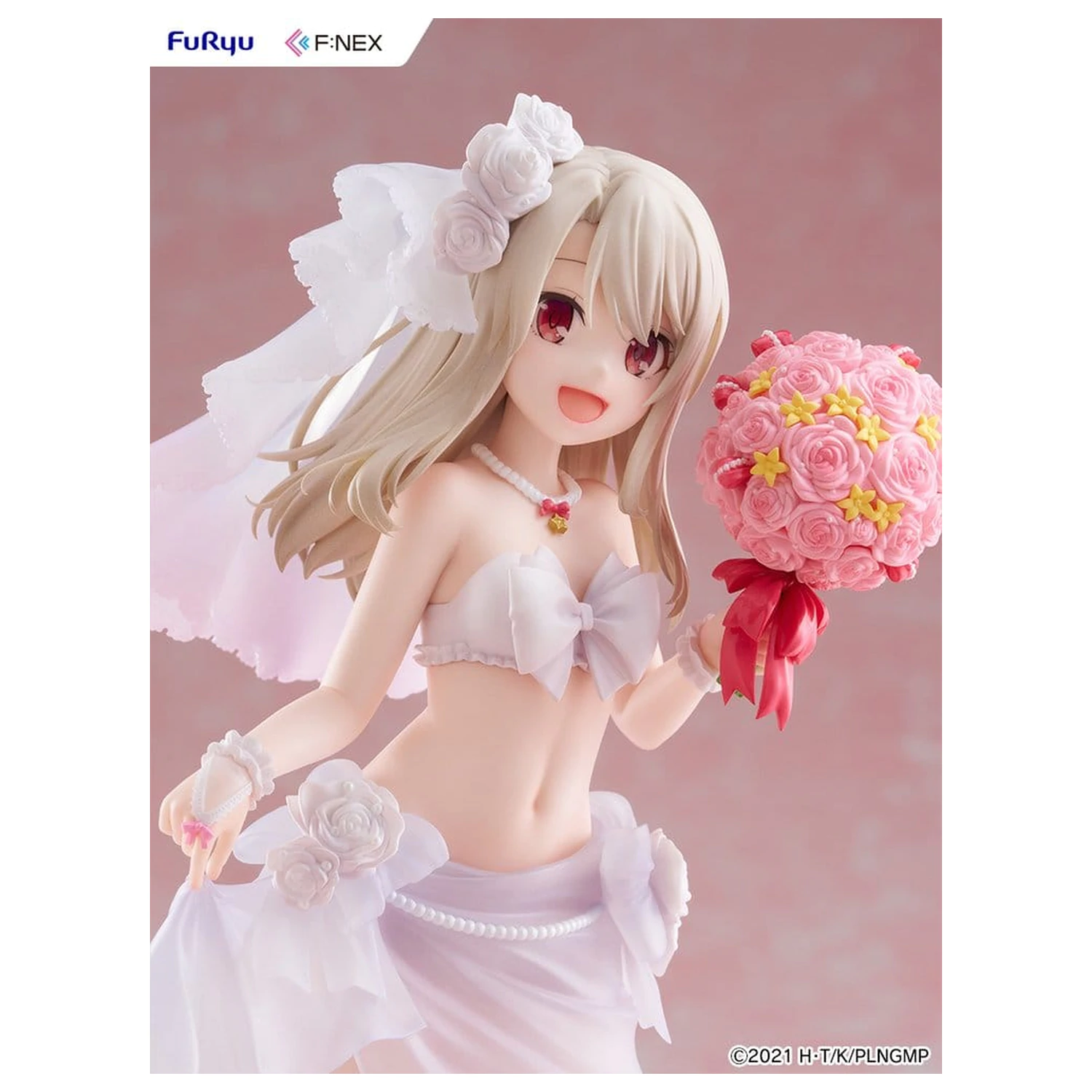 Fate/kaleid liner Prisma Illya: Licht - The Nameless Girl F:NEX Figurka PVC 1/7 Illyasviel von Einzbern Wedding Swimsuit Ver. 21 cm zdjęcie produktu