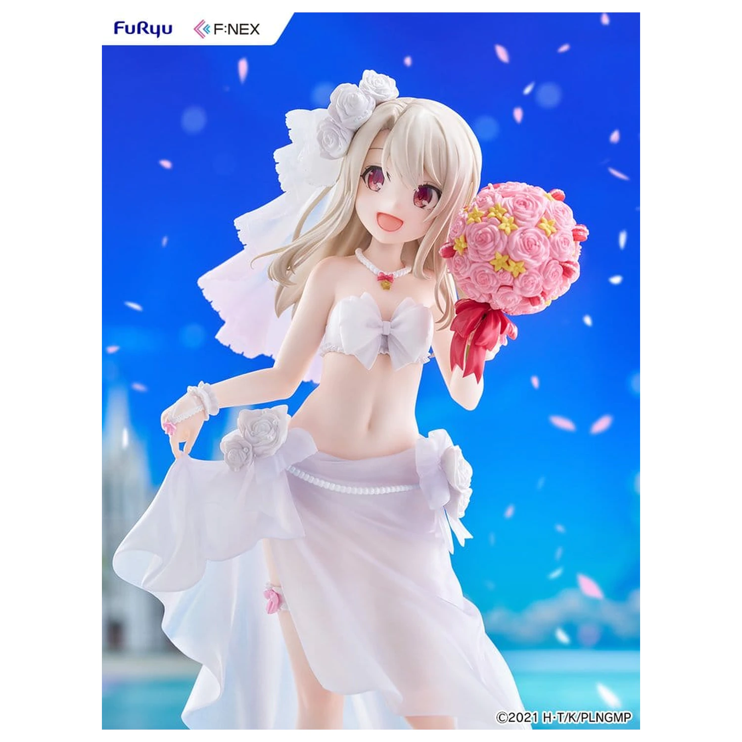 Fate/kaleid liner Prisma Illya: Licht - The Nameless Girl F:NEX Figurka PVC 1/7 Illyasviel von Einzbern Wedding Swimsuit Ver. 21 cm zdjęcie produktu