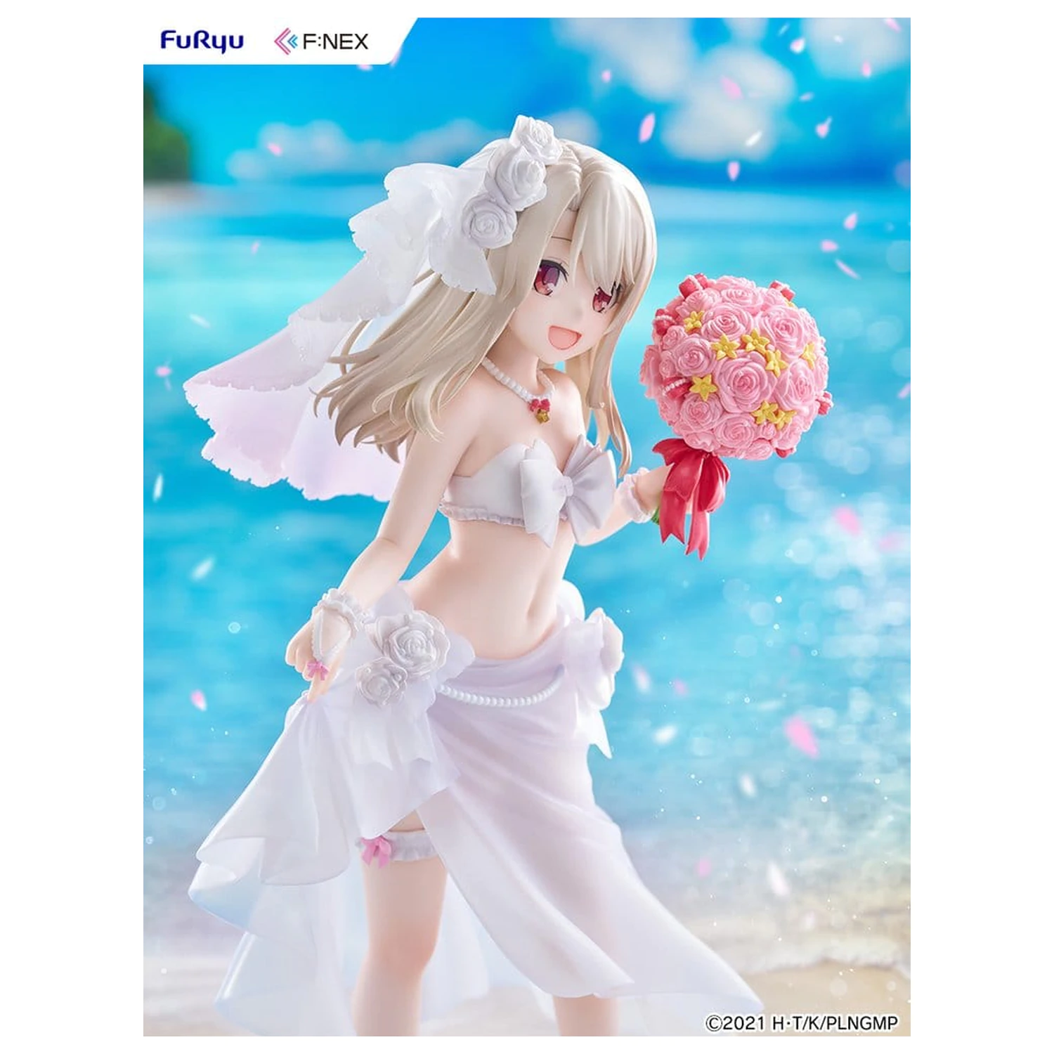 Fate/kaleid liner Prisma Illya: Licht - The Nameless Girl F:NEX Figurka PVC 1/7 Illyasviel von Einzbern Wedding Swimsuit Ver. 21 cm zdjęcie produktu