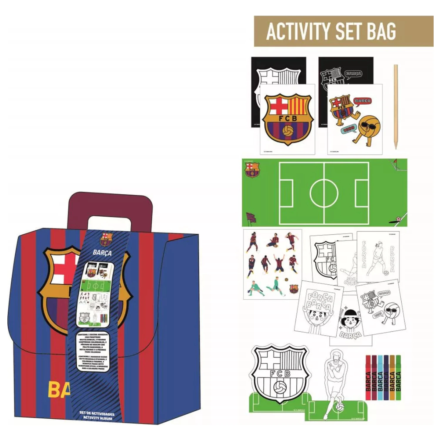 FC Barcelona Plecak Album do Kolorowania i Aktywności zdjęcie produktu