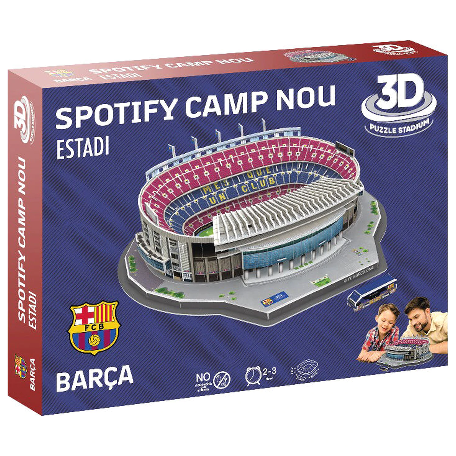 FC Barcelona Camp Nou Stadium puzzle 3D 98 szt. zdjęcie produktu
