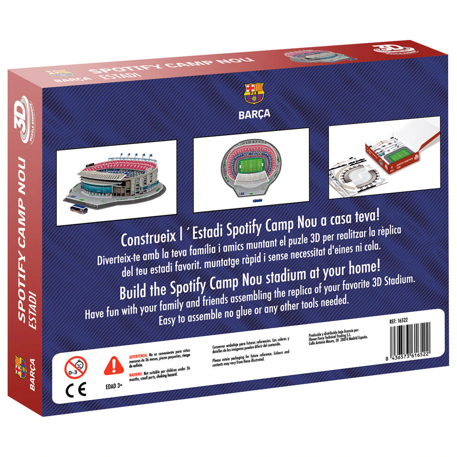 FC Barcelona Camp Nou Stadium puzzle 3D 98 szt. zdjęcie produktu