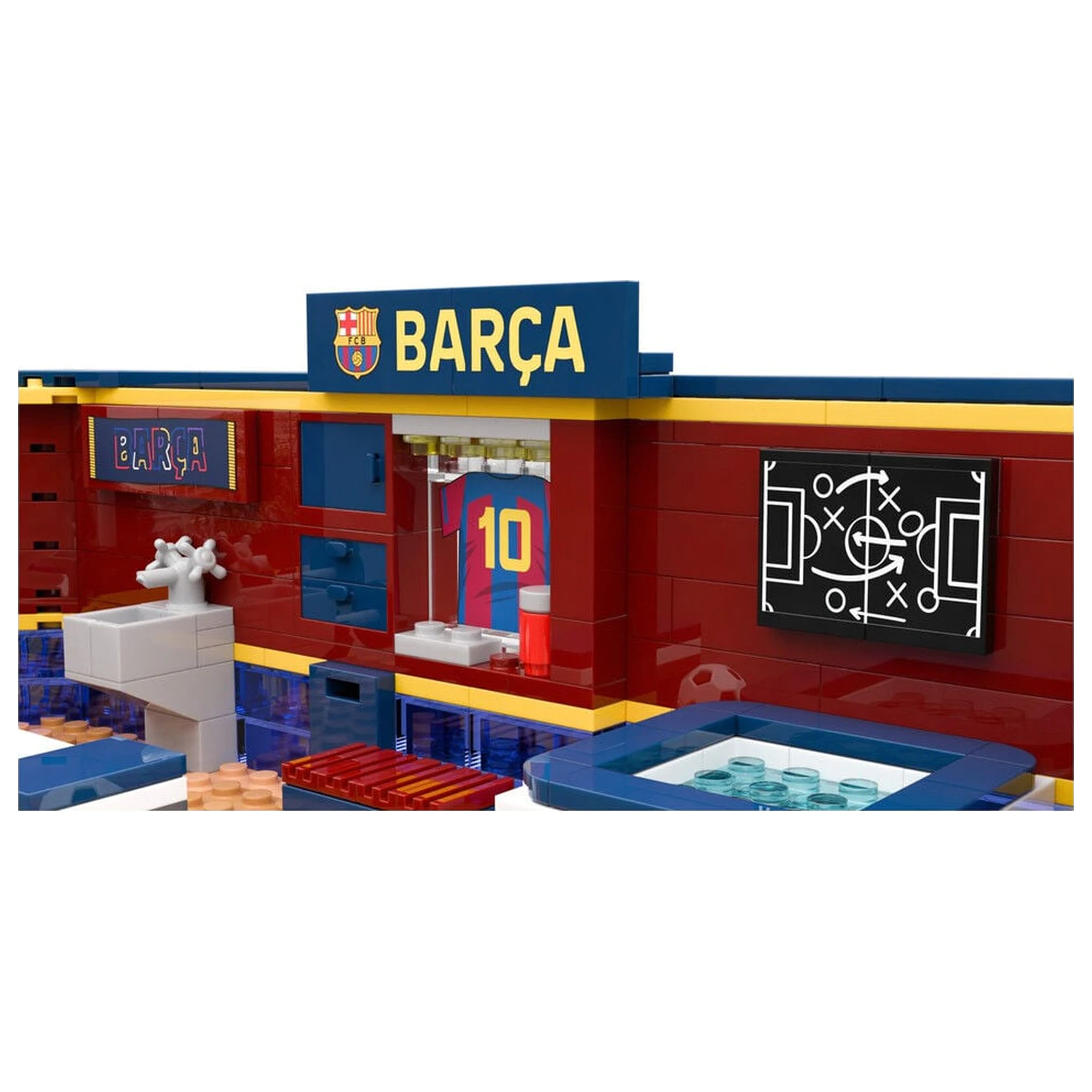 FC Barcelona zestaw szatni z figurką 439 elementów zdjęcie produktu