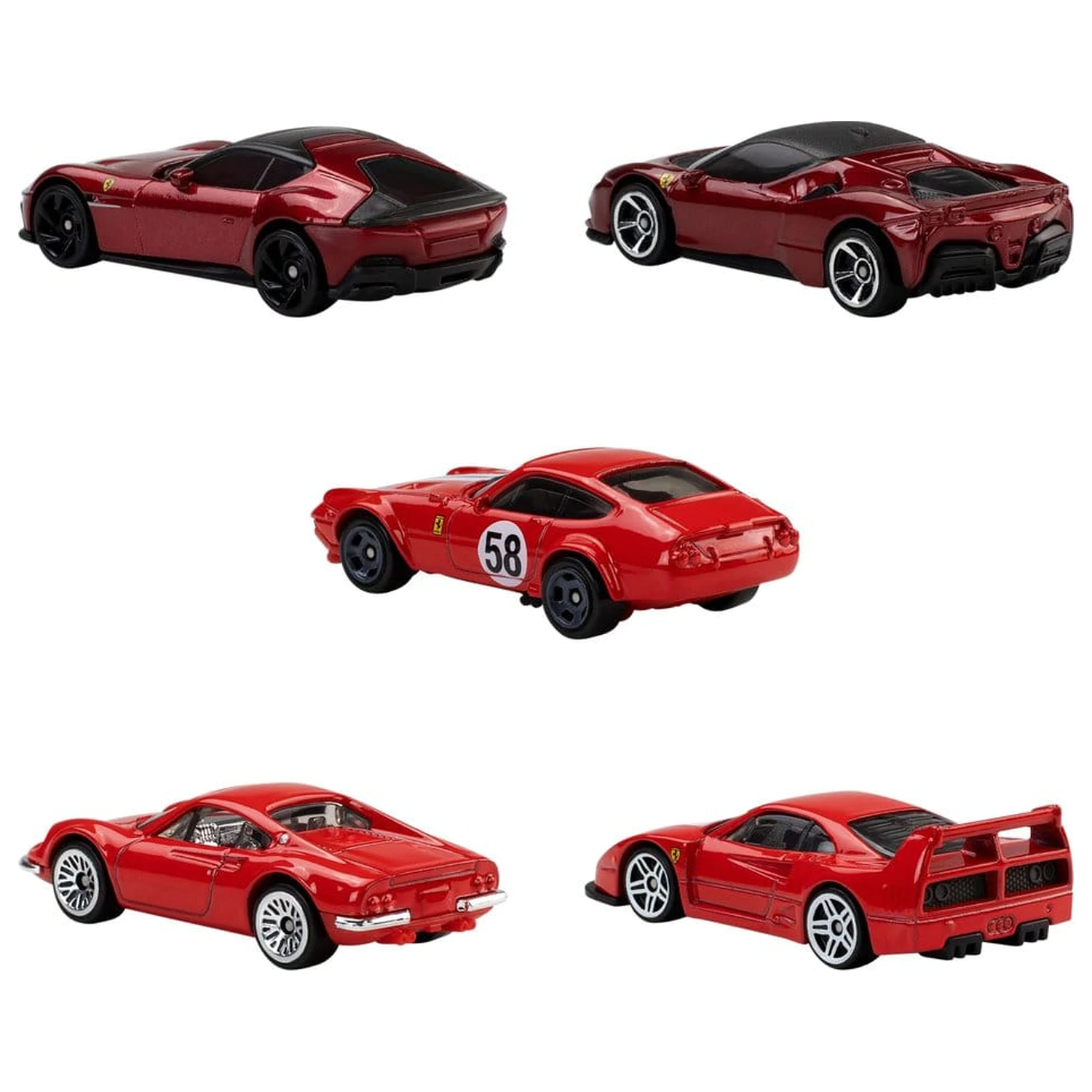 Ferrari Hot Wheels Die-Cast Pojazd 5-pak 1/64 zdjęcie produktu