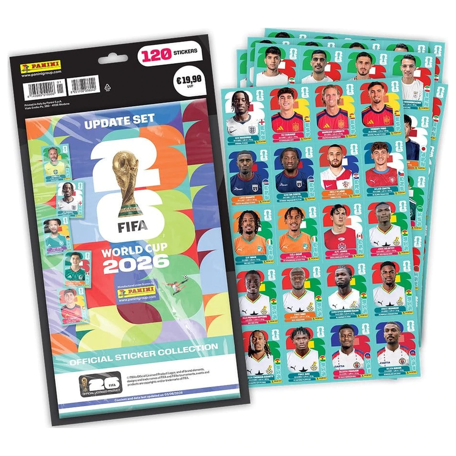 FIFA World Cup 2026 Sticker Collection Zestaw Aktualizacyjny zdjęcie produktu