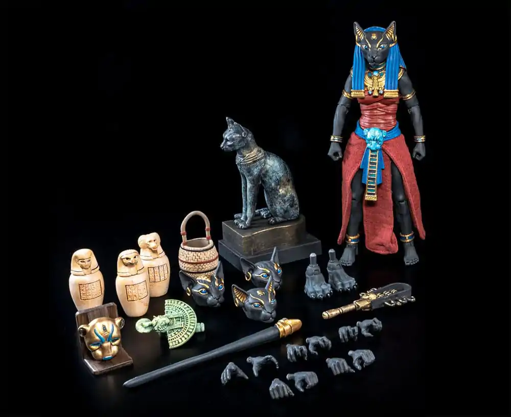 Figura Obscura Figurka Akcji Bastet Czarno-Czerwona zdjęcie produktu