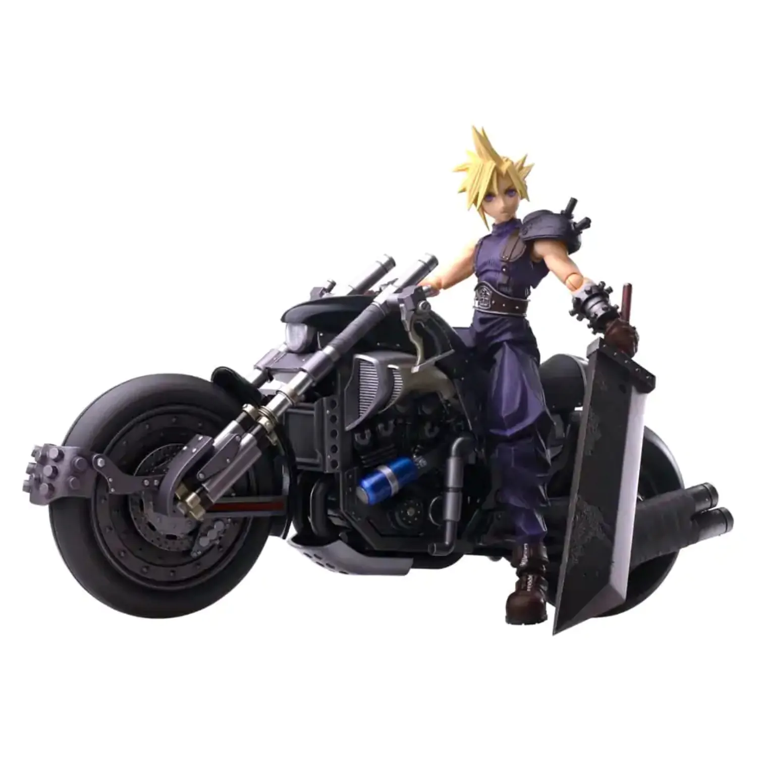 Final Fantasy VII Bring Arts Figurka Akcji i pojazd Cloud Strife & Hardy-Daytona 15 cm zdjęcie produktu