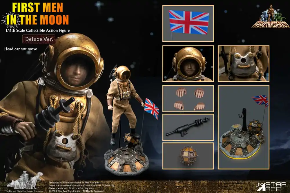 Figurka Akcji Pierwsi Ludzie na Księżycu 1/6 First Men in the Moon (1964) Deluxe Ver. 30 cm zdjęcie produktu