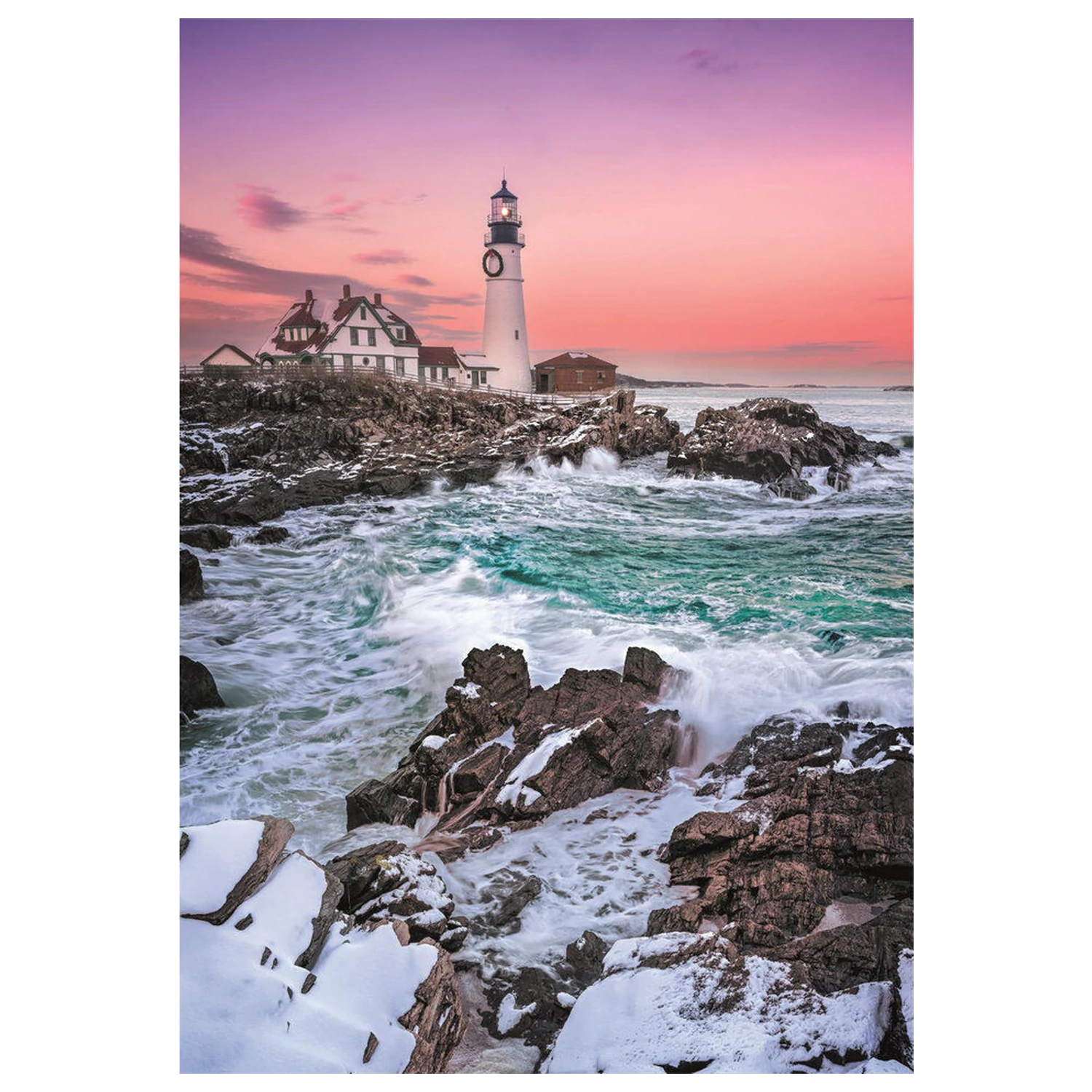 First Snow At Portland Head puzzle 1000 sztuk zdjęcie produktu