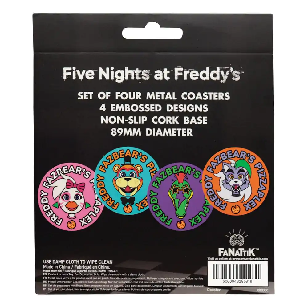 Five Nights at Freddy's Podstawki 4-Pack Printed Drinks zdjęcie produktu