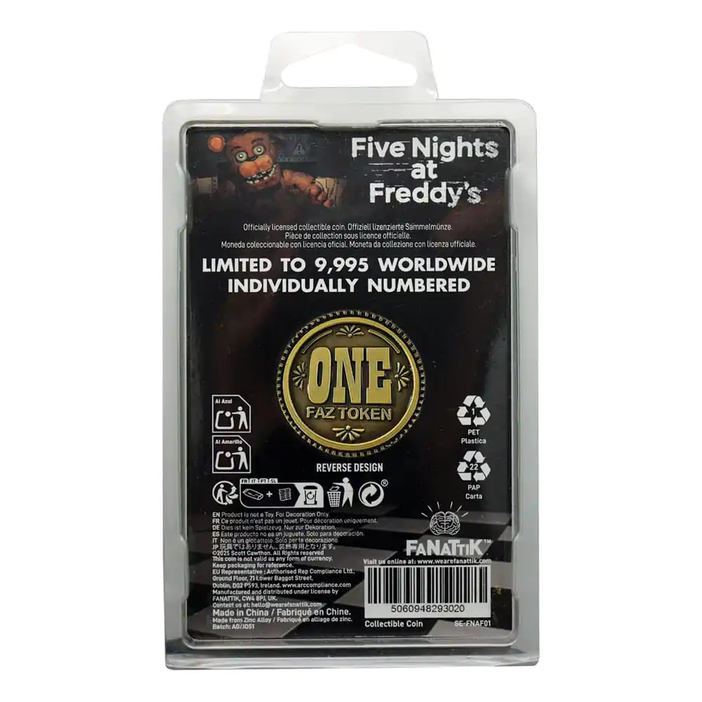 Five Nights at Freddy's Moneta Kolekcjonerska Jeden Faz Token Limited Edition zdjęcie produktu