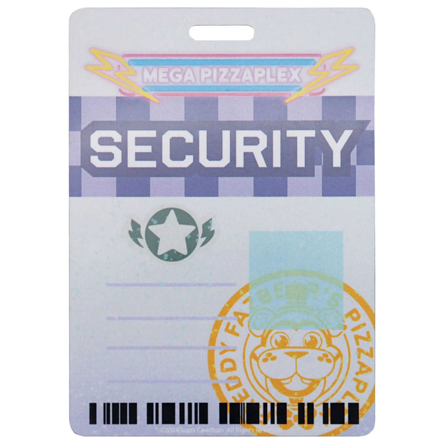 Replika Odznaki Bezpieczeństwa Five Nights at Freddy's w Antycznym Mosiądzu zdjęcie produktu