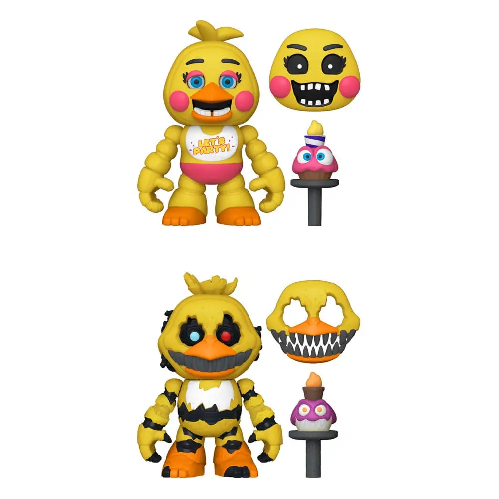 Five Nights at Freddy's Snap Action Figures Nightmare Chica i Toy Chica 9 cm zdjęcie produktu