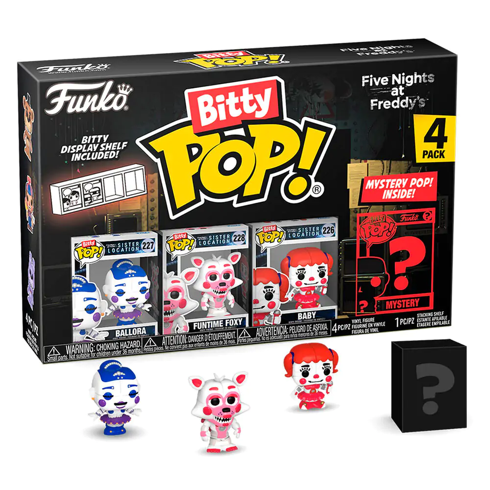 Blister 4 figurki Bitty POP Five Nights at Freddys Ballora zdjęcie produktu