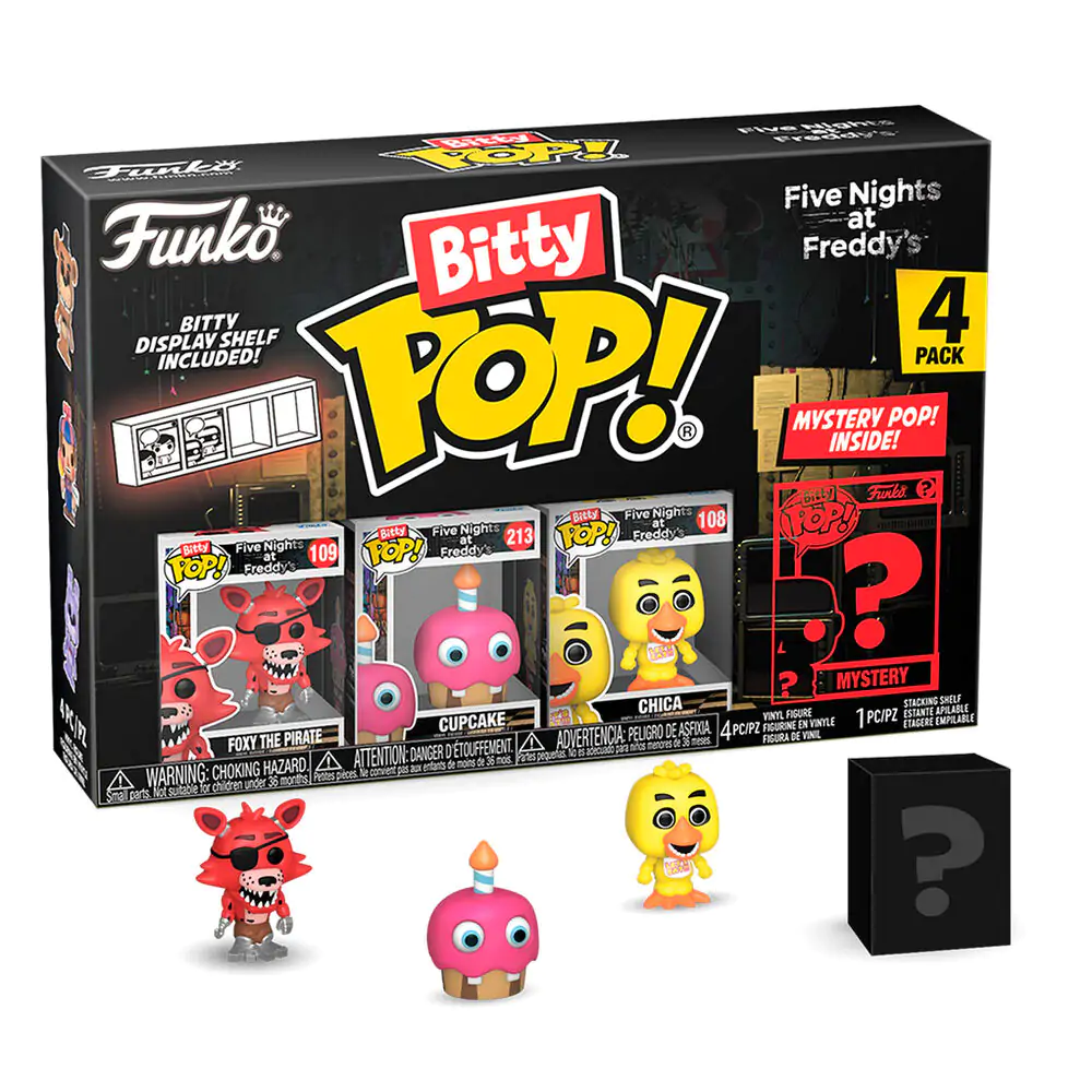 Blister 4 figurki Bitty POP Five Nights at Freddys Foxy zdjęcie produktu