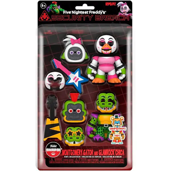 Zestaw 2 figurek Five Nights at Freddy's Montgomery Gator i Glamrock Chica zdjęcie produktu