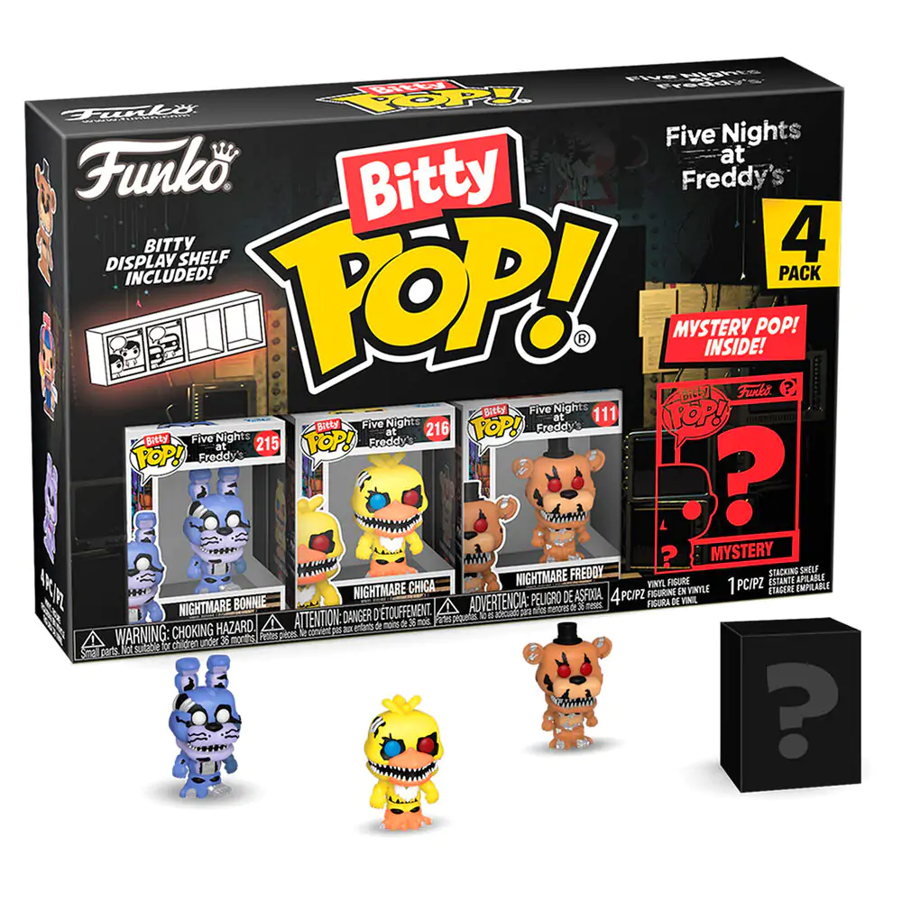 Blister 4 figurki Bitty POP Five Nights at Freddys Nightmare Bonnie zdjęcie produktu