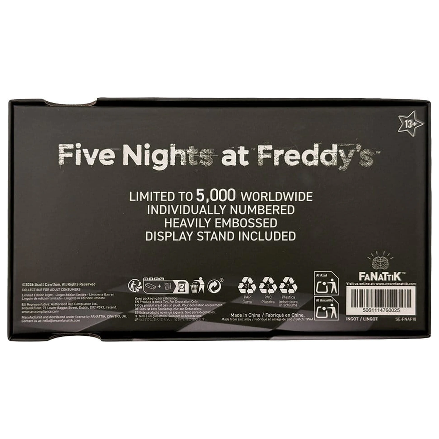 Five Nights at Freddy’s Replika bilet na wieczór otwarcia Pizzaplex Limited Edition zdjęcie produktu