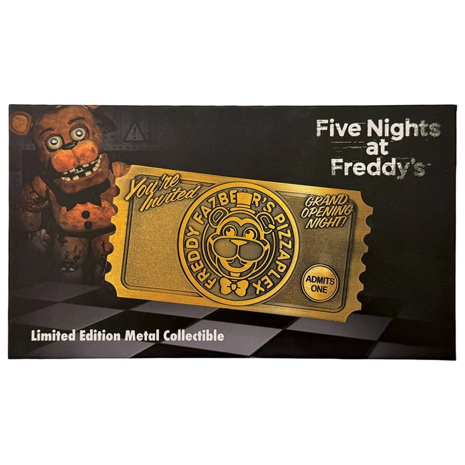 Five Nights at Freddy’s Replika bilet na wieczór otwarcia Pizzaplex Limited Edition zdjęcie produktu