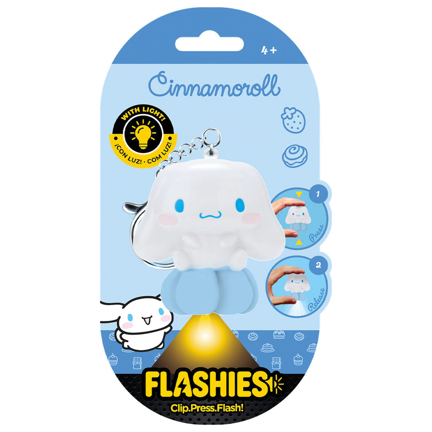 Flashies Hello Kitty Cinnamoroll brelok 3D z latarką LED zdjęcie produktu