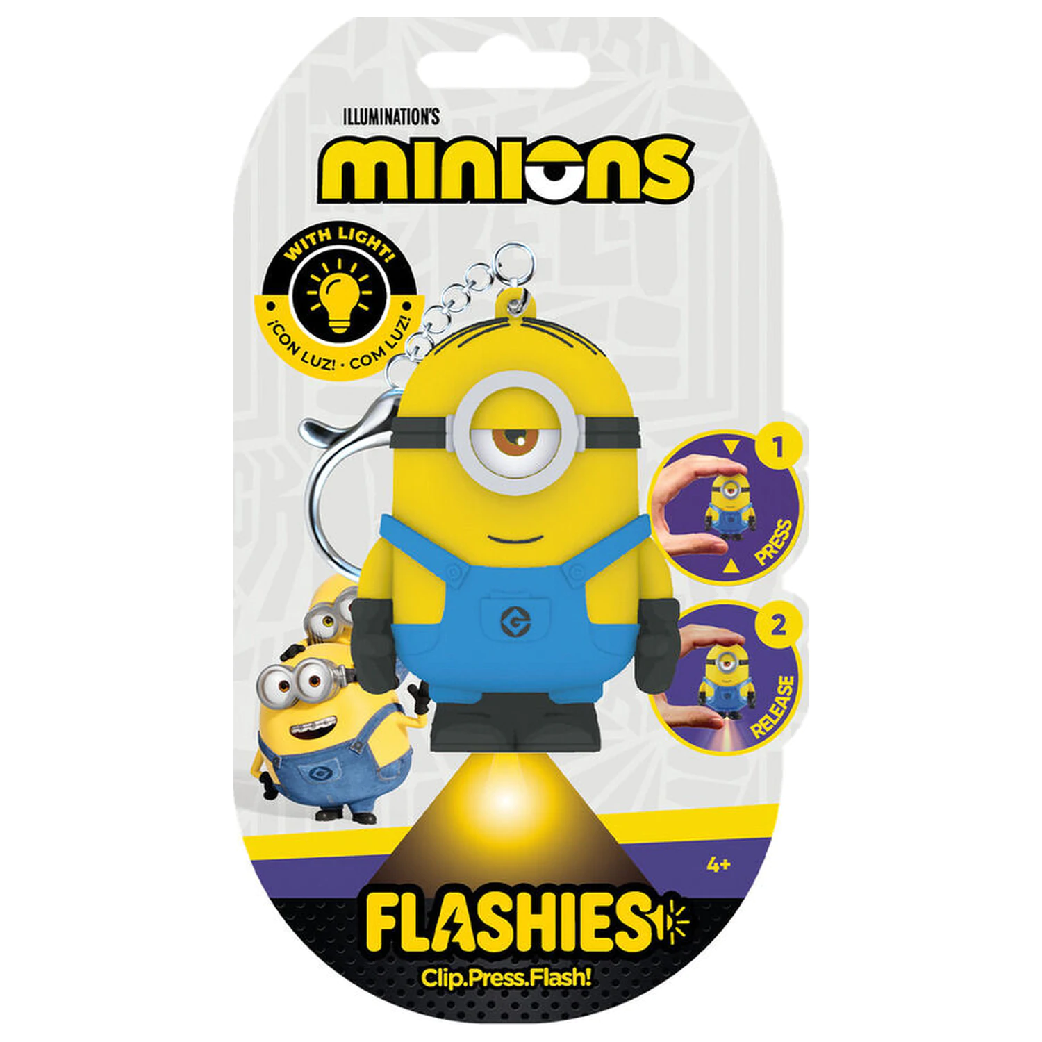 Flashies Minions brelok 3D z latarką LED zdjęcie produktu
