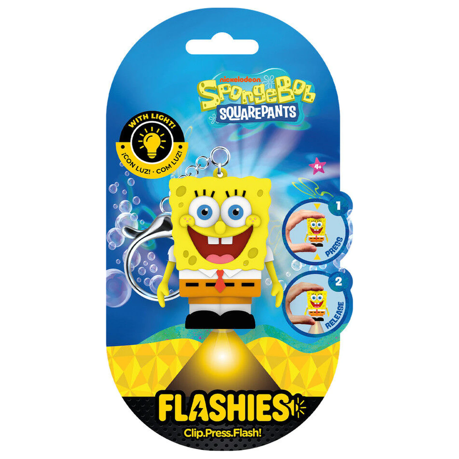 Flashies SpongeBob 3D brelok z latarką LED zdjęcie produktu