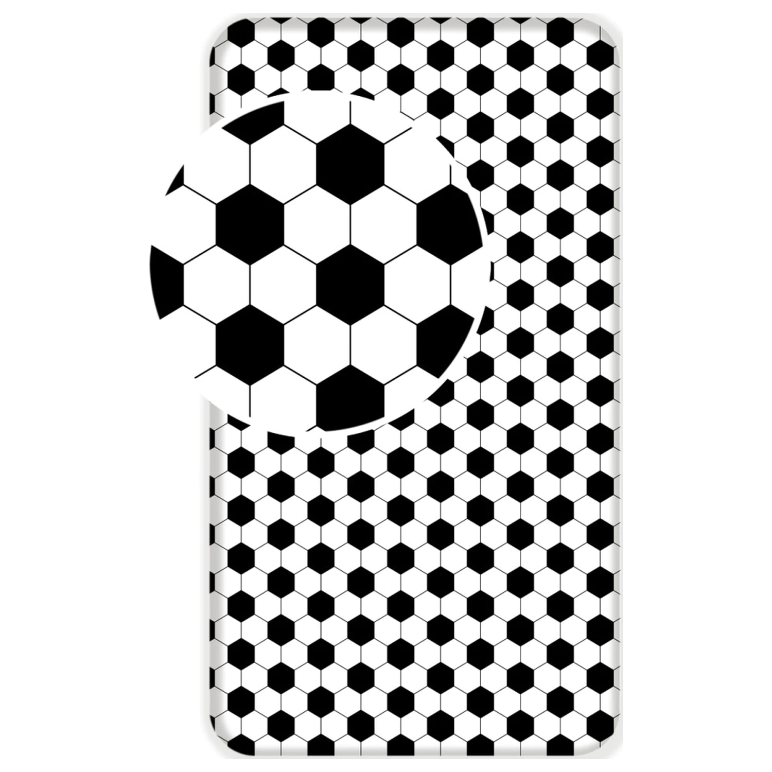 Prześcieradło z Gumką Piłki Nożne 90x200 cm zdjęcie produktu