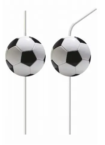 Football Party, Football Papierowe Słomki, zestaw 4 szt. zdjęcie produktu