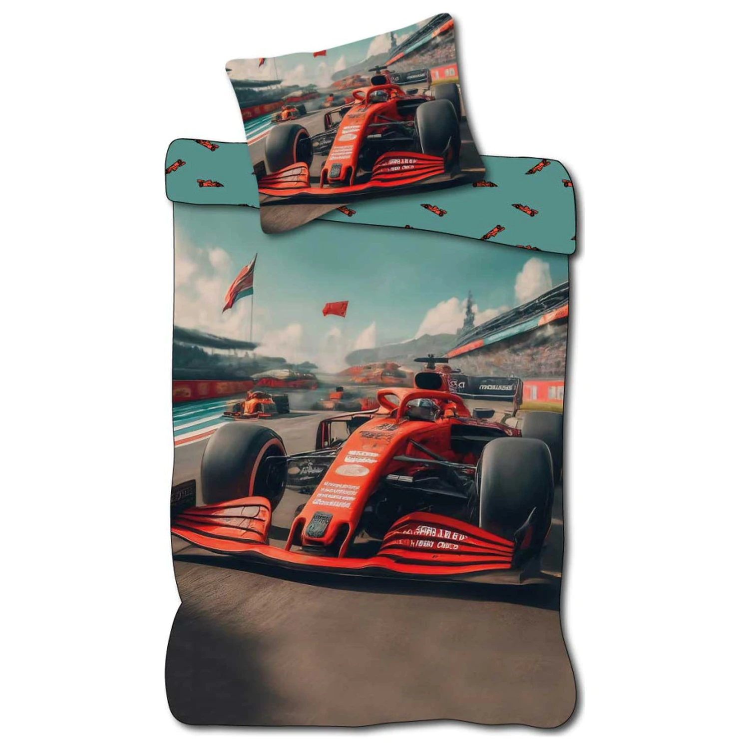 Formuła 1 Race Pościel dla Malucha / Przedszkolaka Zestaw poszewek na kołdrę zdjęcie produktu