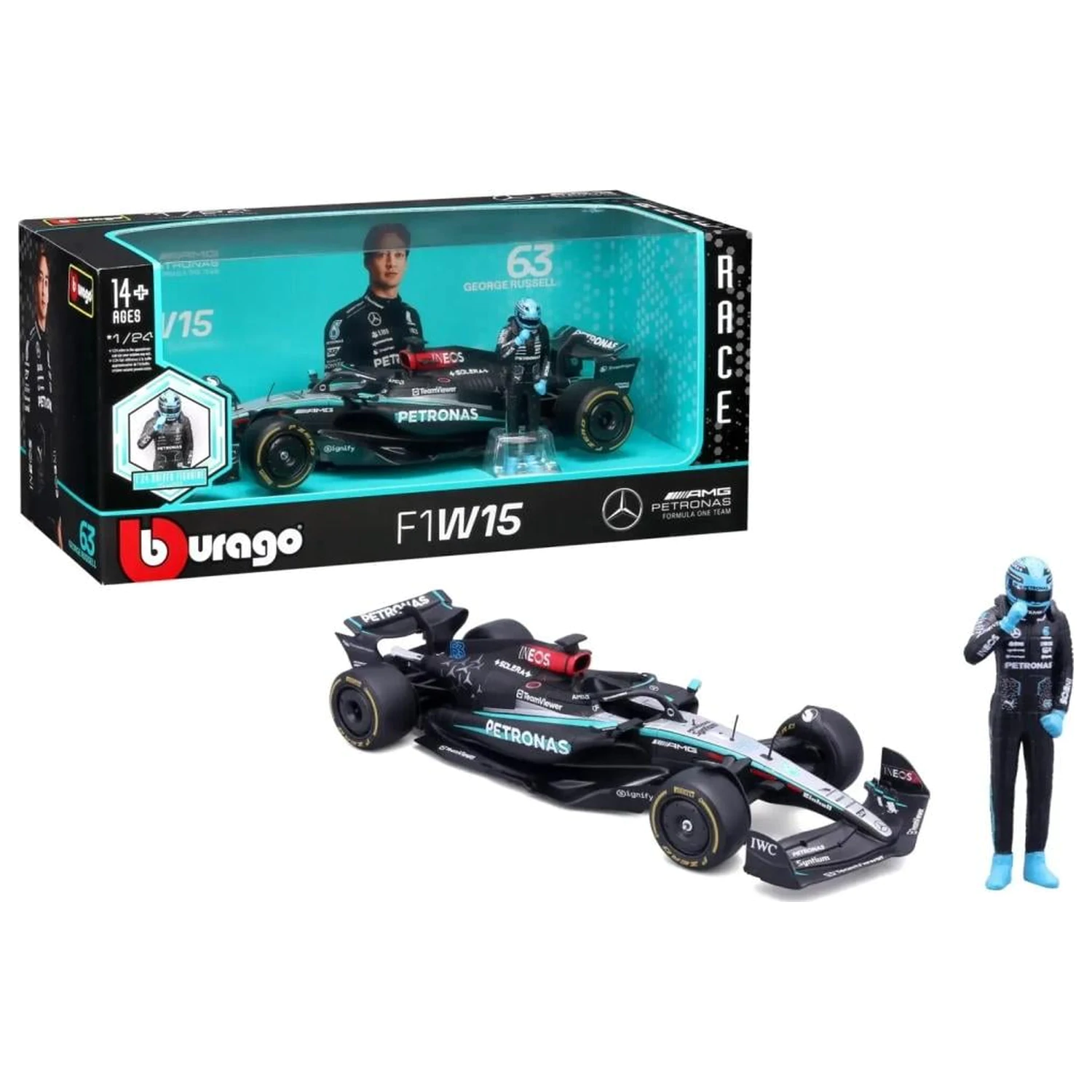 Formula 1 F1 Mercedes W15 E Perf. 2023 Russell Model Die-cast 1/24 zdjęcie produktu