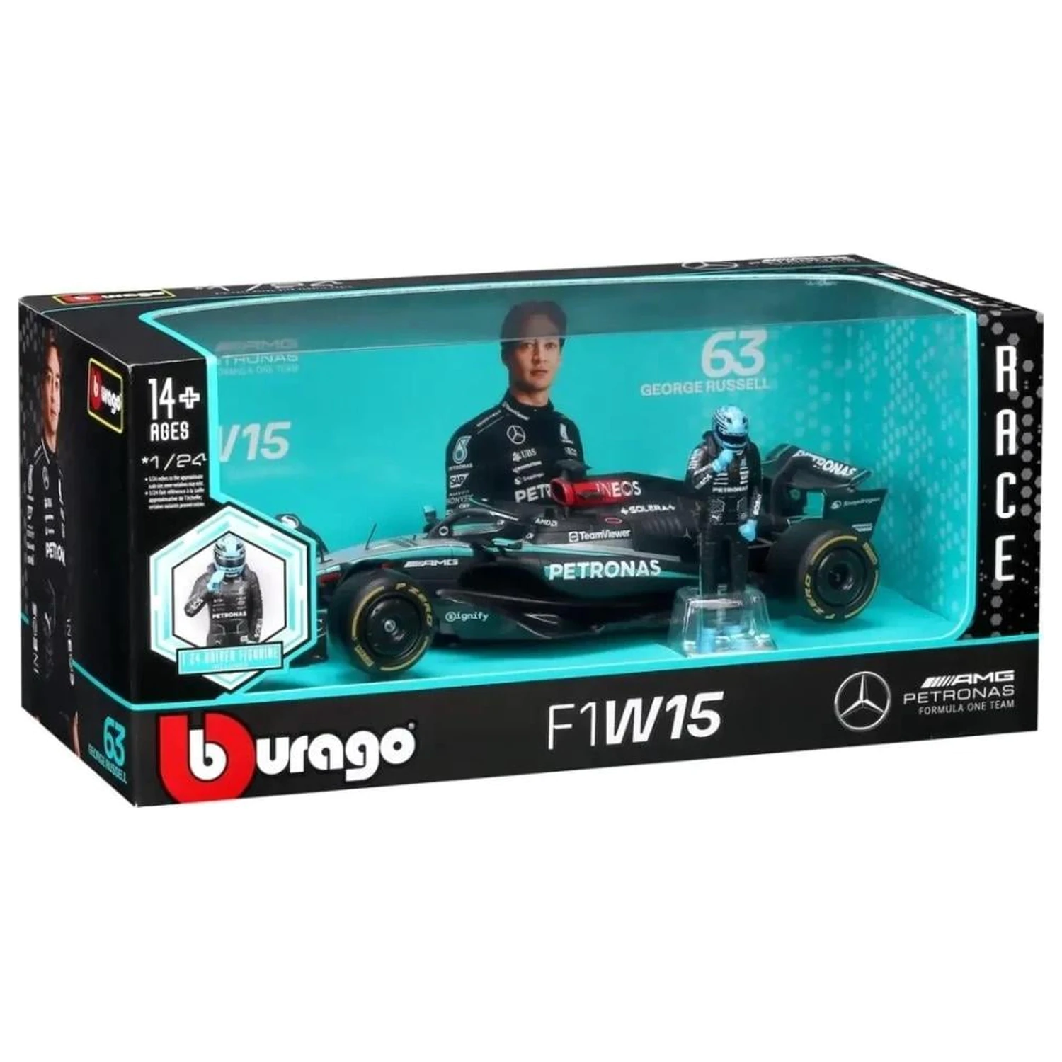 Formula 1 F1 Mercedes W15 E Perf. 2023 Russell Model Die-cast 1/24 zdjęcie produktu