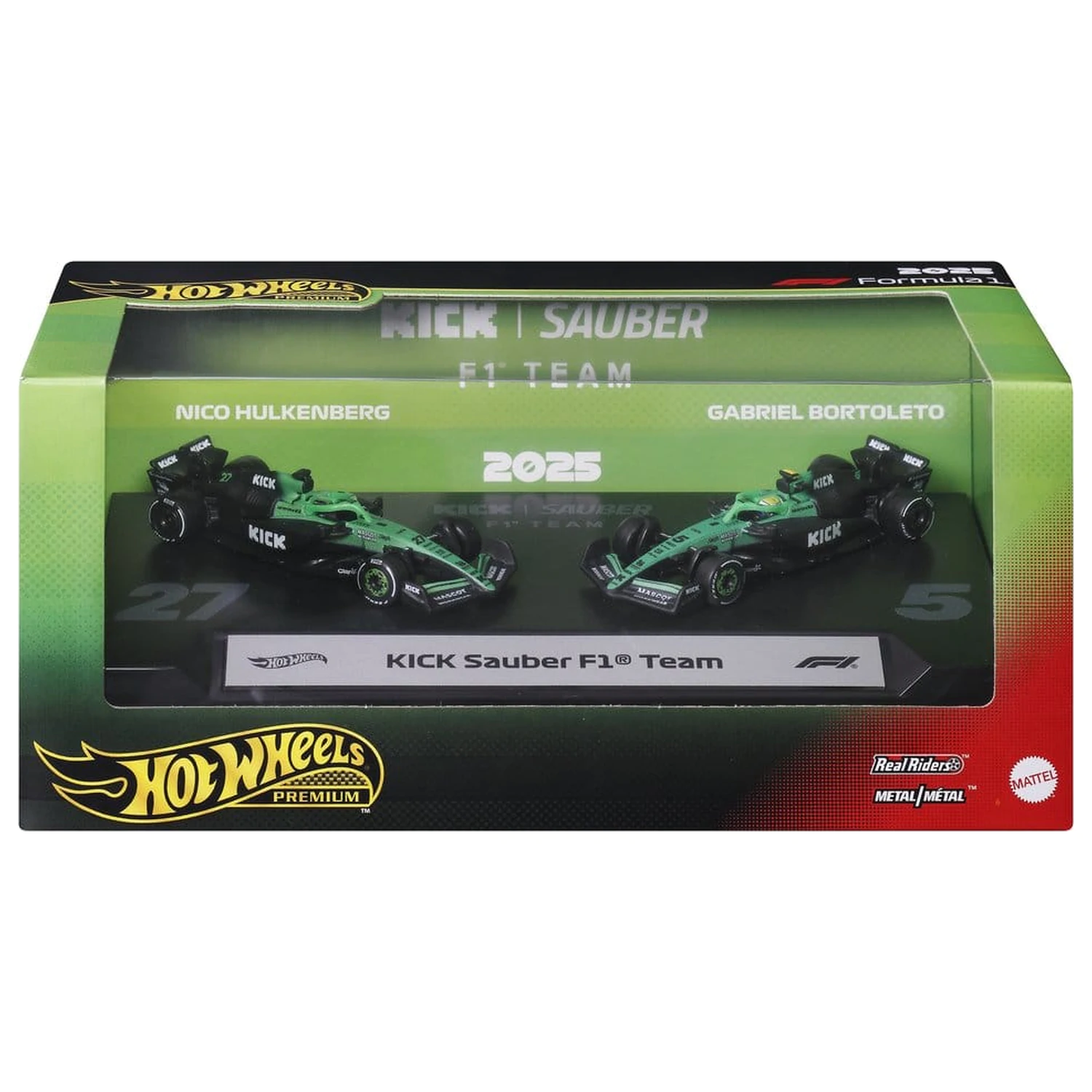 Formula 1 Hot Wheels Premium Die-Cast Pojazdy 2-Pak 1/64 KICK Sauber Team zdjęcie produktu