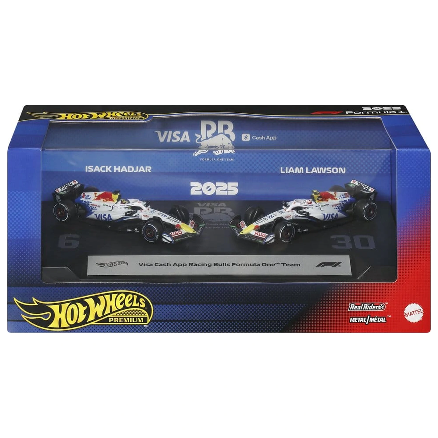 Formula 1 Hot Wheels Premium Pojazd Die-Cast Zestaw 2 sztuk 1:64 Team Visa Cash App Racing Bulls zdjęcie produktu
