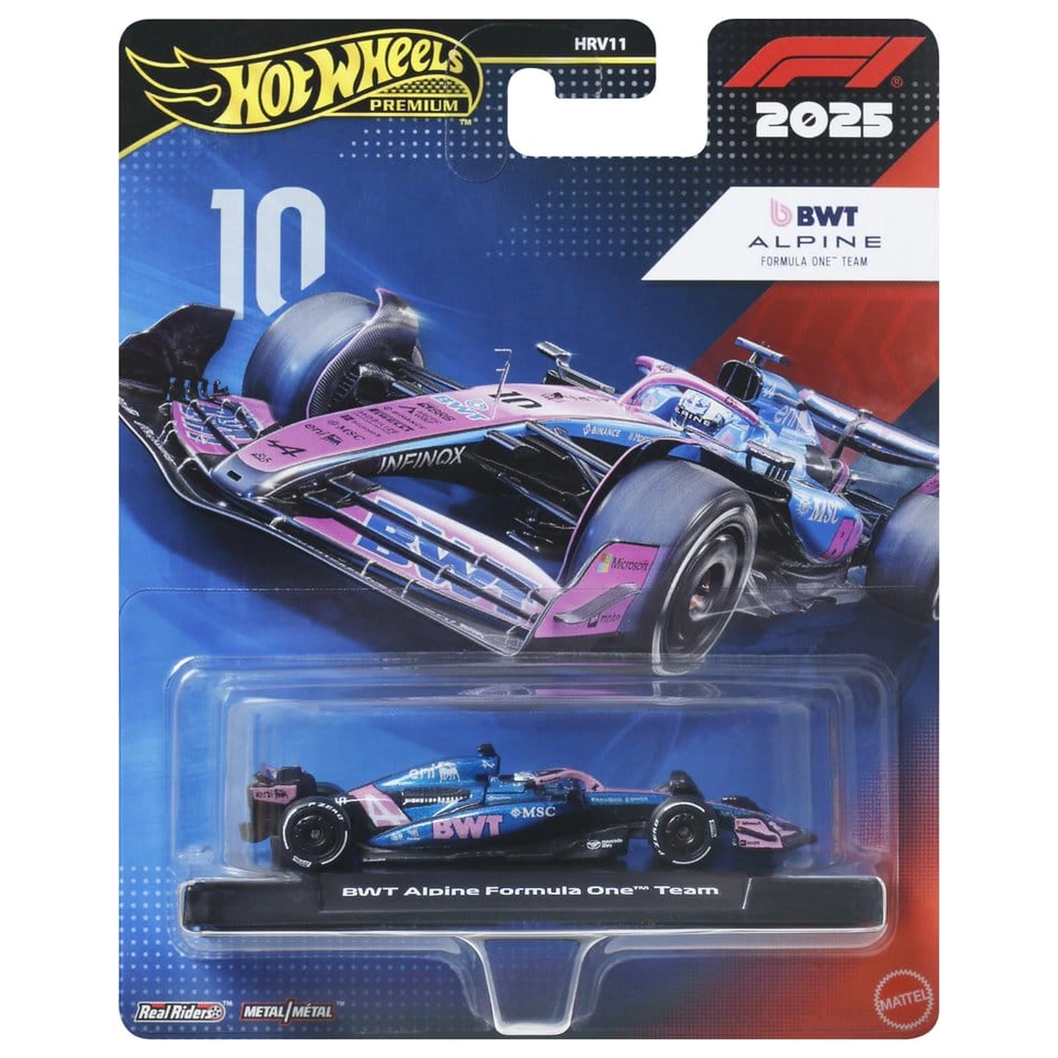 Formula 1 Hot Wheels Premium metalowy pojazd Die-Cast 1:64 Team Alpine: Kierowca 1 zdjęcie produktu