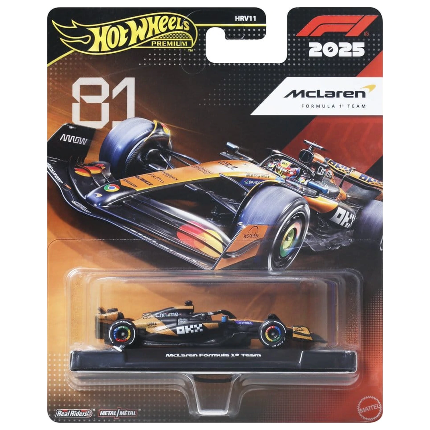 Formula 1 Hot Wheels Premium Die-Cast Pojazd 1:64 Team McLaren: Driver 1 zdjęcie produktu