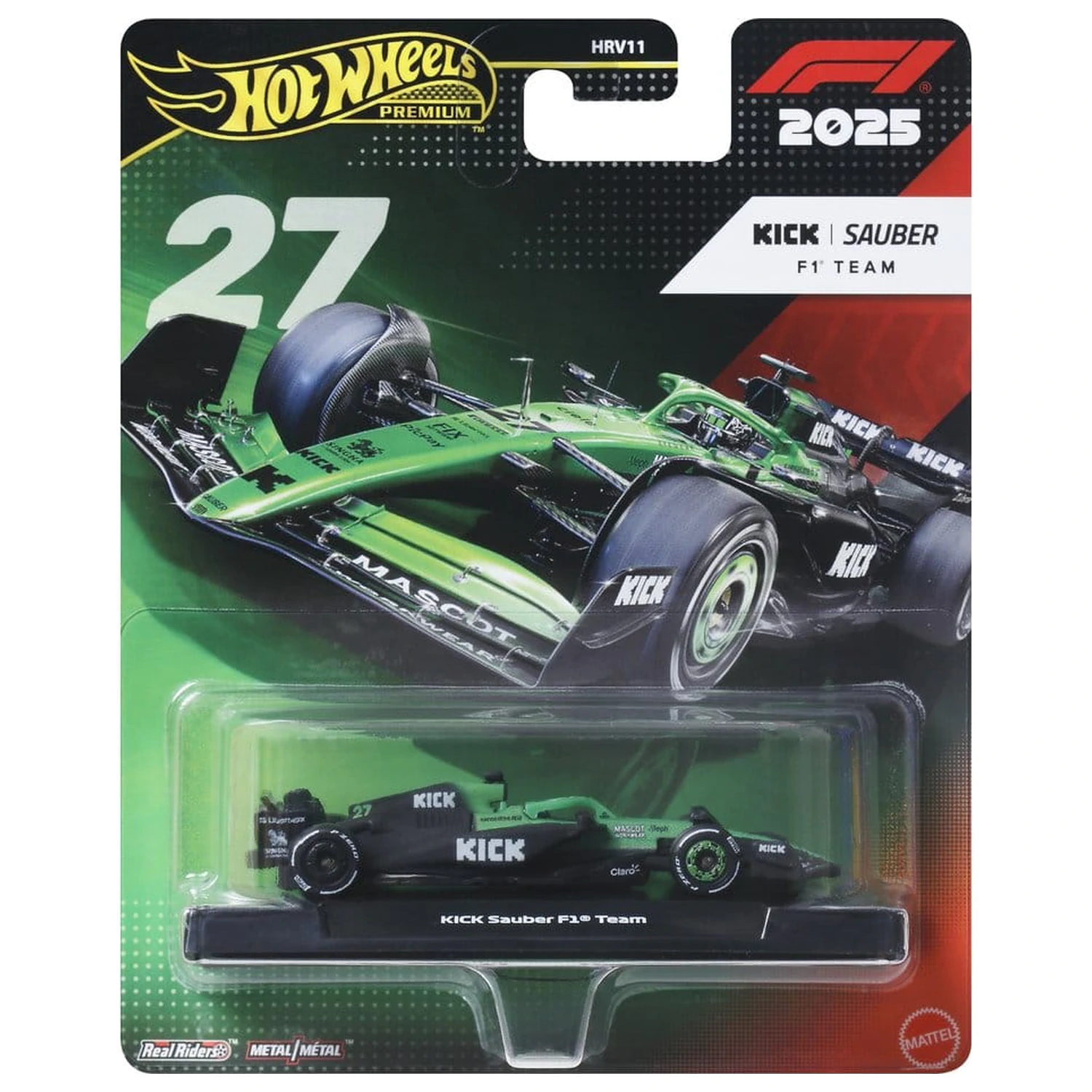Formula 1 Hot Wheels Premium Die-Cast Pojazd 1:64 Team Sauber: Driver 1 zdjęcie produktu