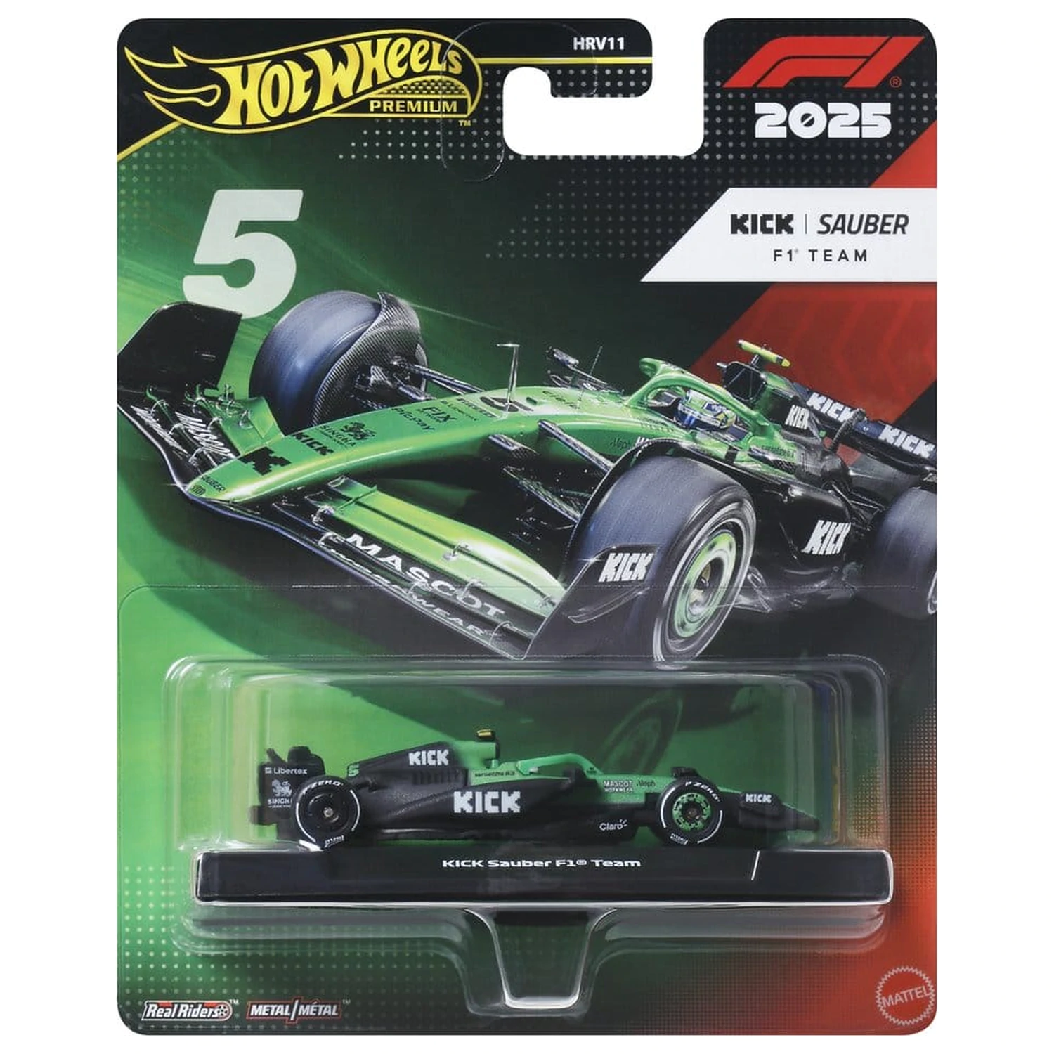 Formula 1 Hot Wheels Premium Die-Cast Pojazd 1:64 Team Sauber: Driver 2 zdjęcie produktu