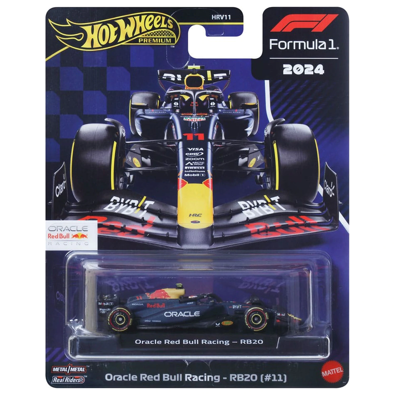 Hot Wheels Premium Diecast Pojazd Formuły 1 w skali 1/64 Oracle Red Bull Racing RB20 (#11) (Sergio Perez 2024) zdjęcie produktu