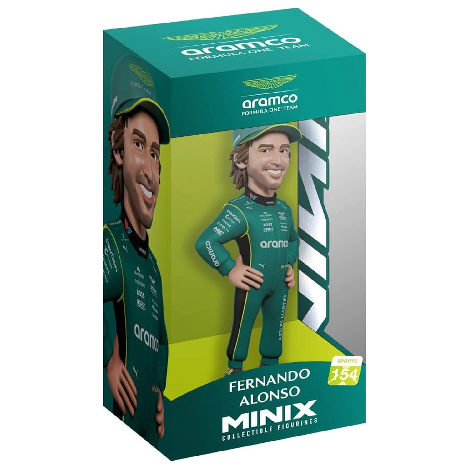 Figurka Formula 1 Minix Fernando Alonso (Aston Martin) 12 cm zdjęcie produktu