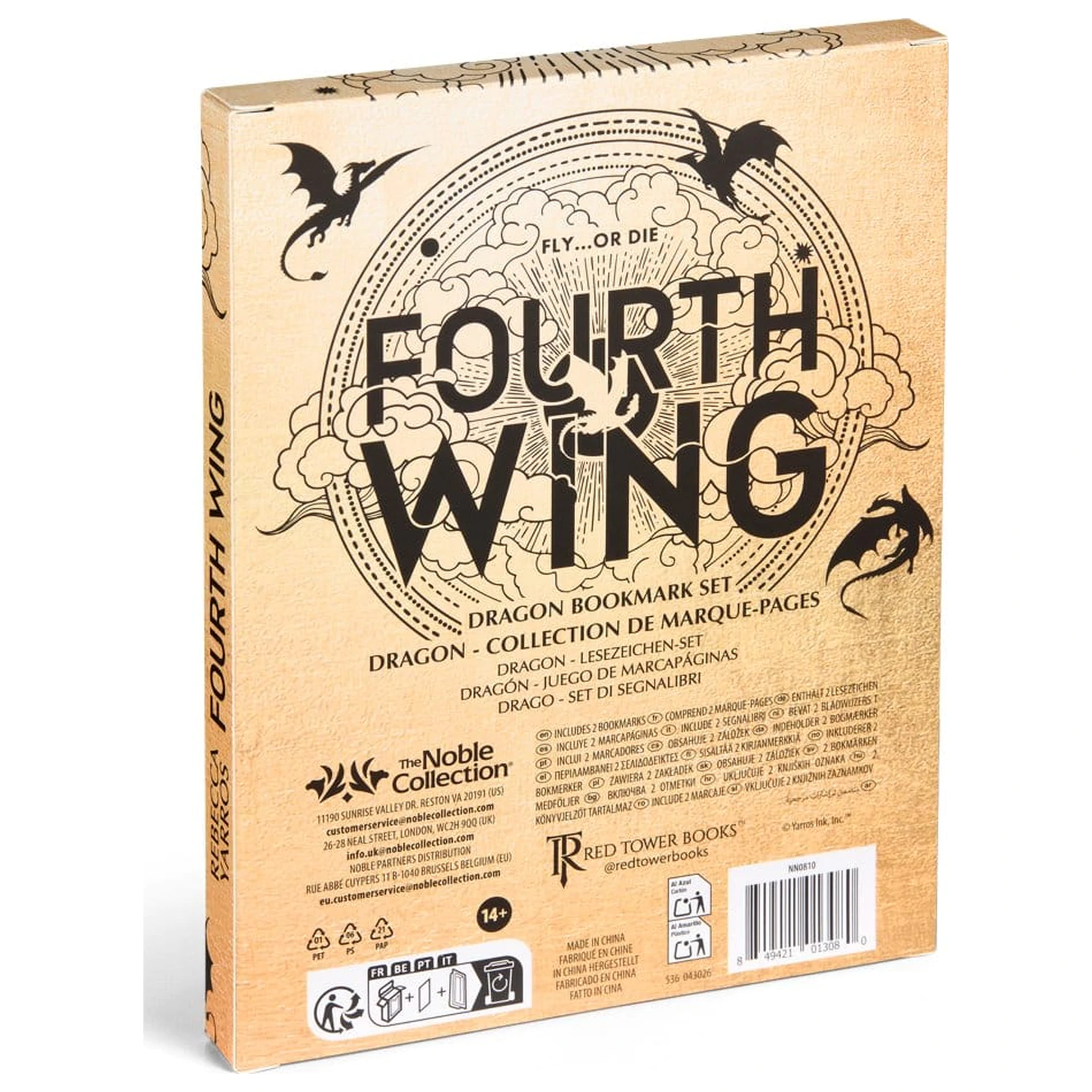 Fourth Wing Zestaw zakładek (2 sztuki) Dragon 15 cm zdjęcie produktu