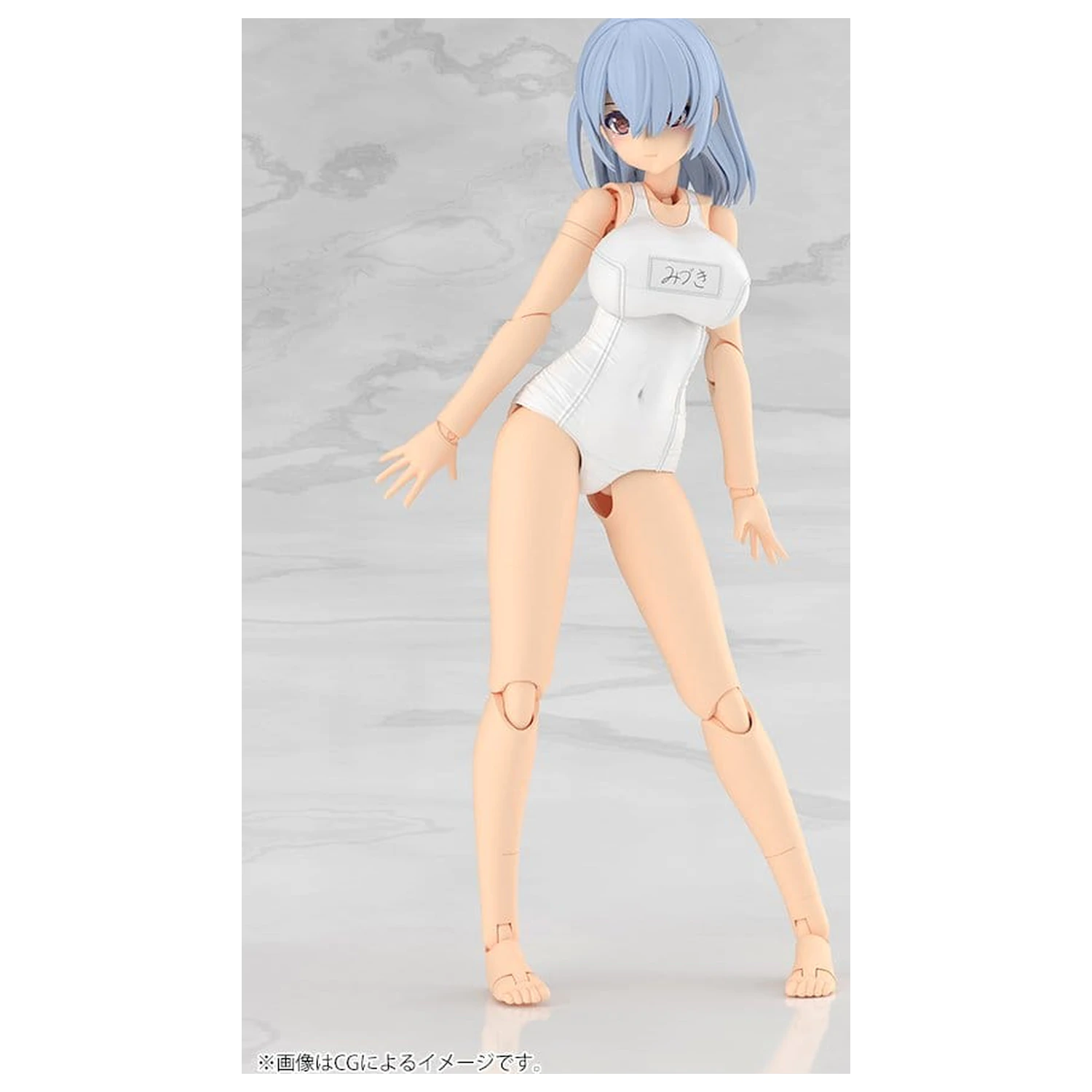 Frame Arms Girl Zestaw Plastikowych Modeli Mizuki School Swimsuits White Ver. 16 cm zdjęcie produktu