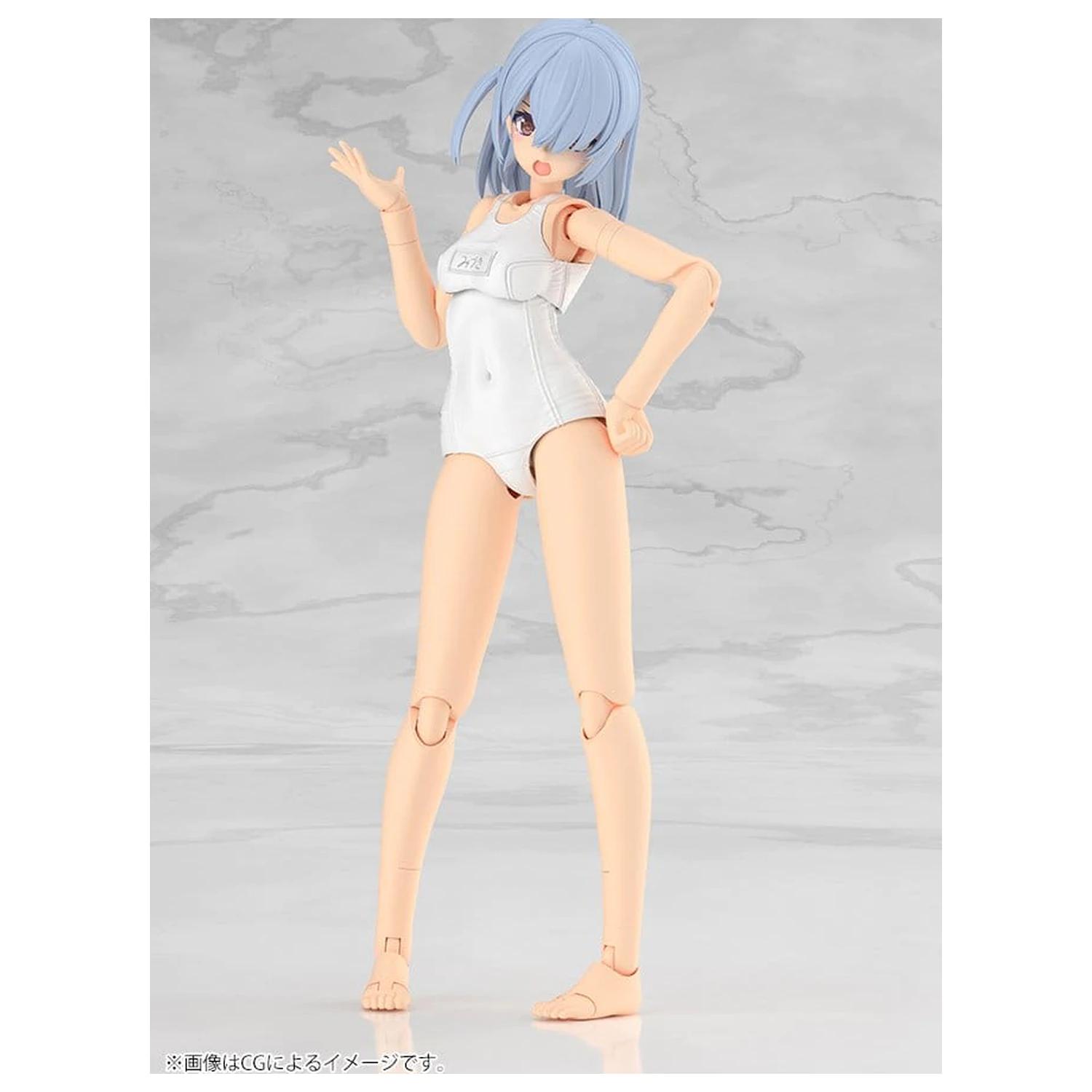 Frame Arms Girl Zestaw Plastikowych Modeli Mizuki School Swimsuits White Ver. 16 cm zdjęcie produktu