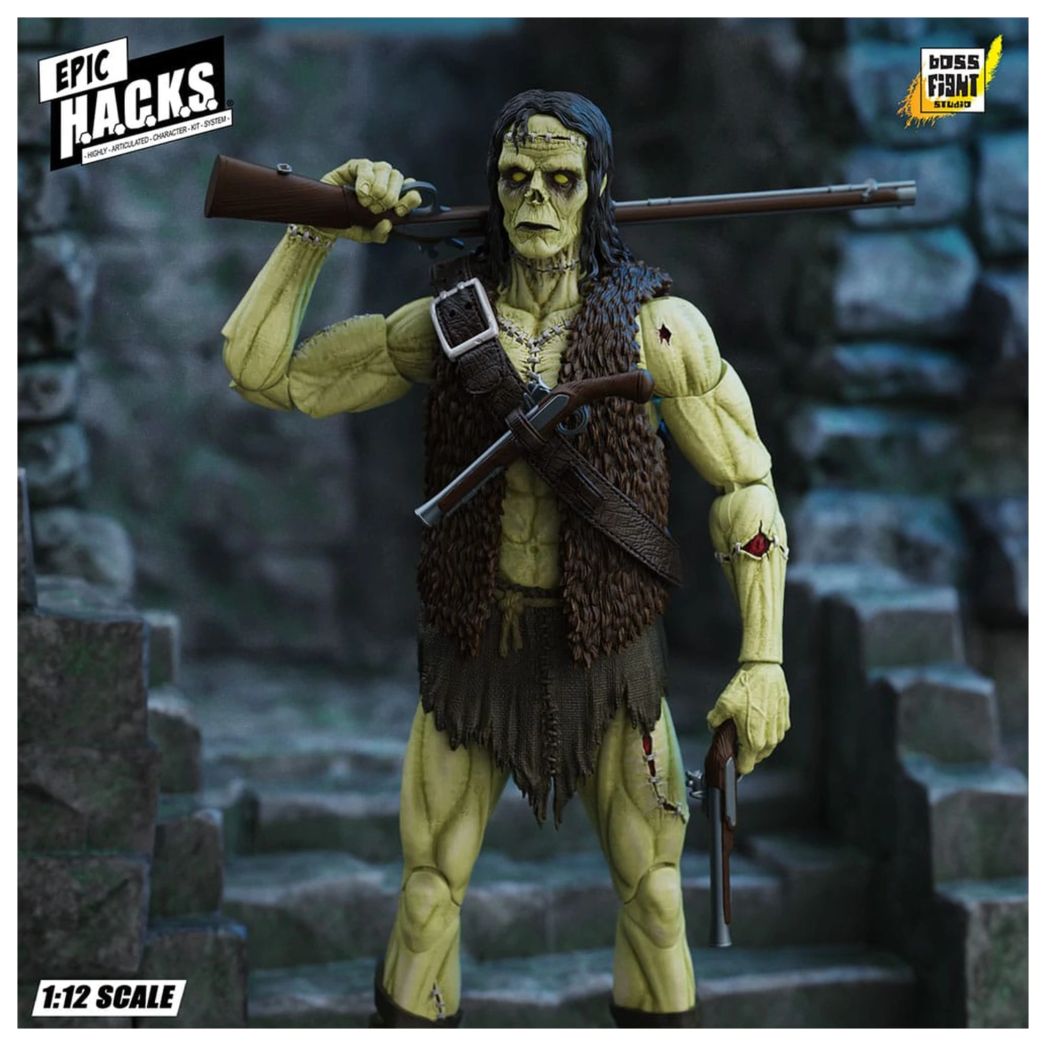 Frankenstein's Monster Epic H.A.C.K.S. figurka akcji 1/12 Undead Creature 19 cm zdjęcie produktu