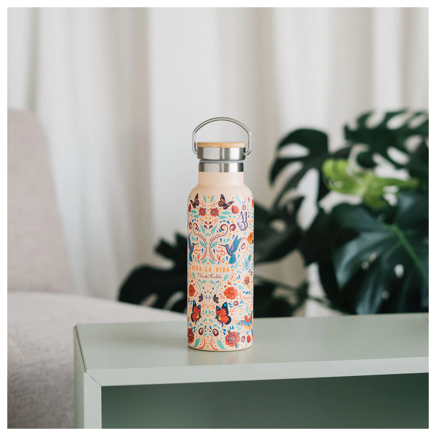 Frida Kahlo Long Live Life butelka ze stali nierdzewnej 500ml zdjęcie produktu