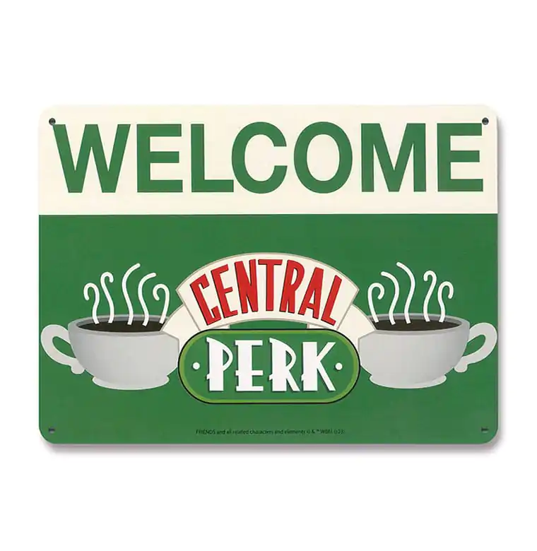 Friends Tabliczka Blaszana Central Perk Welcome 15 x 21 cm zdjęcie produktu