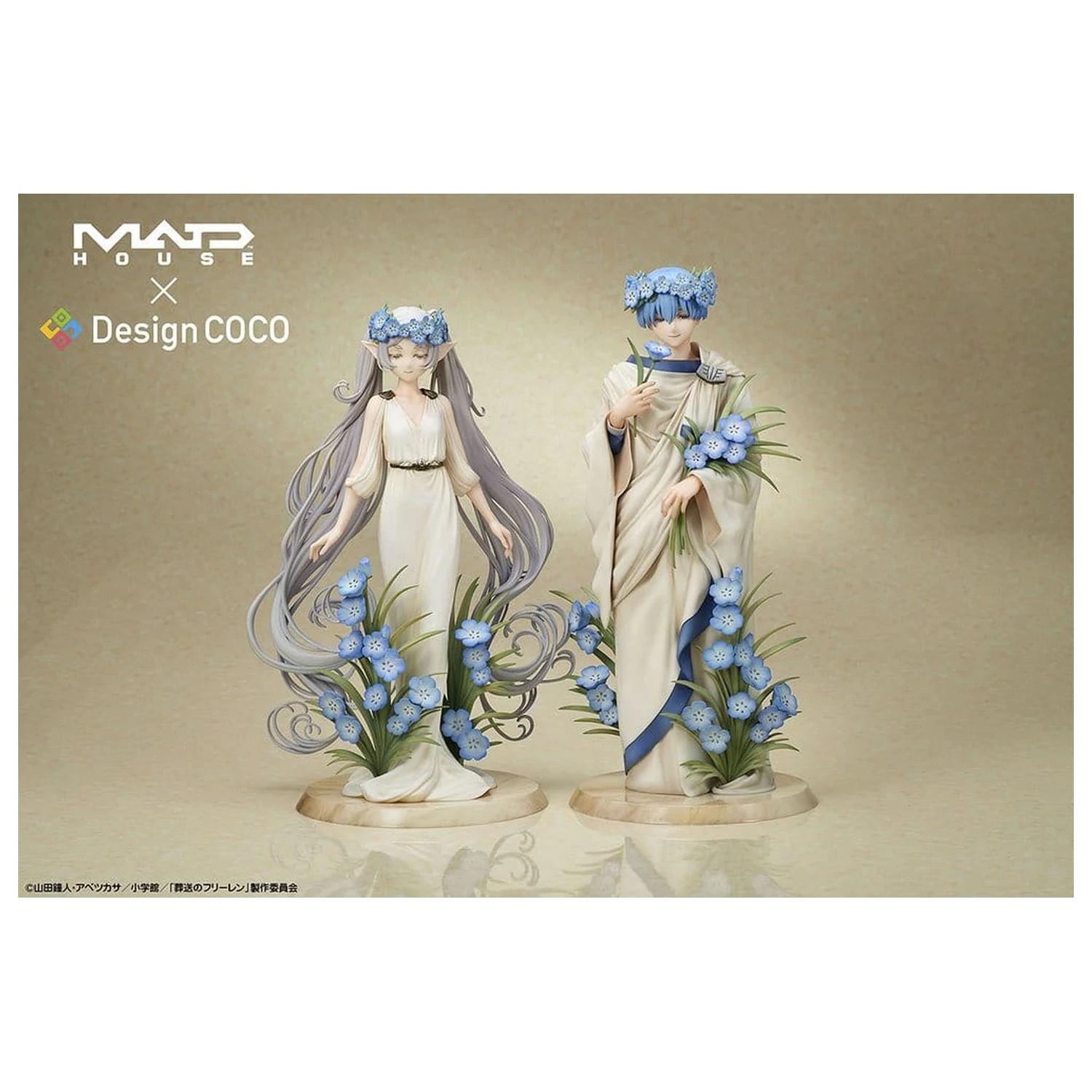 Frieren: Beyond Journey's End Figurki PVC Zestaw 2 sztuk Frieren i Himmel Styl Art Nouveau zdjęcie produktu